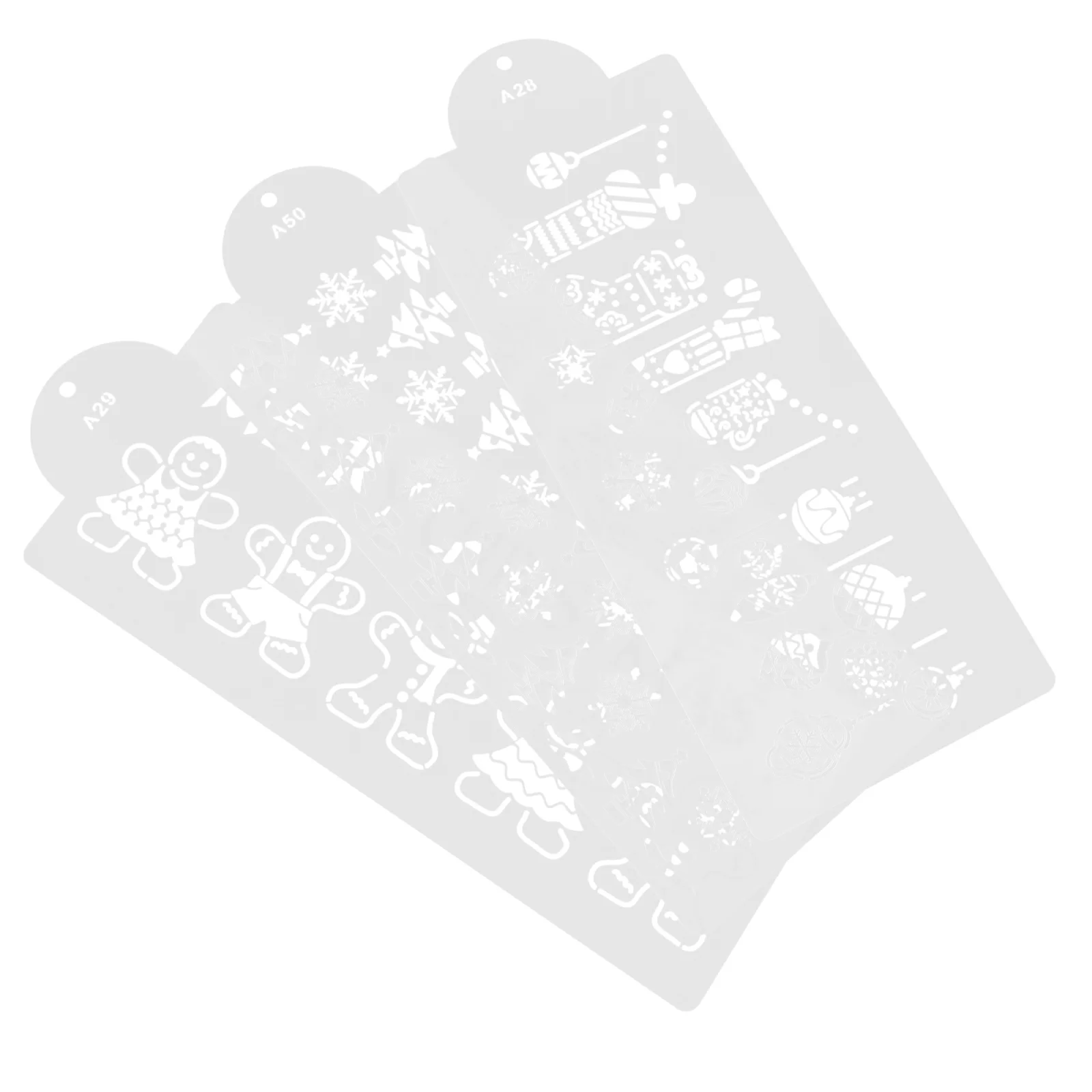 مجموعة واحدة من قوالب الكيك، استنسل بلاستيكي صديق للبيئة للخبز، أدوات تزيين الكيك الإبداعية، قوالب ذاتية الصنع