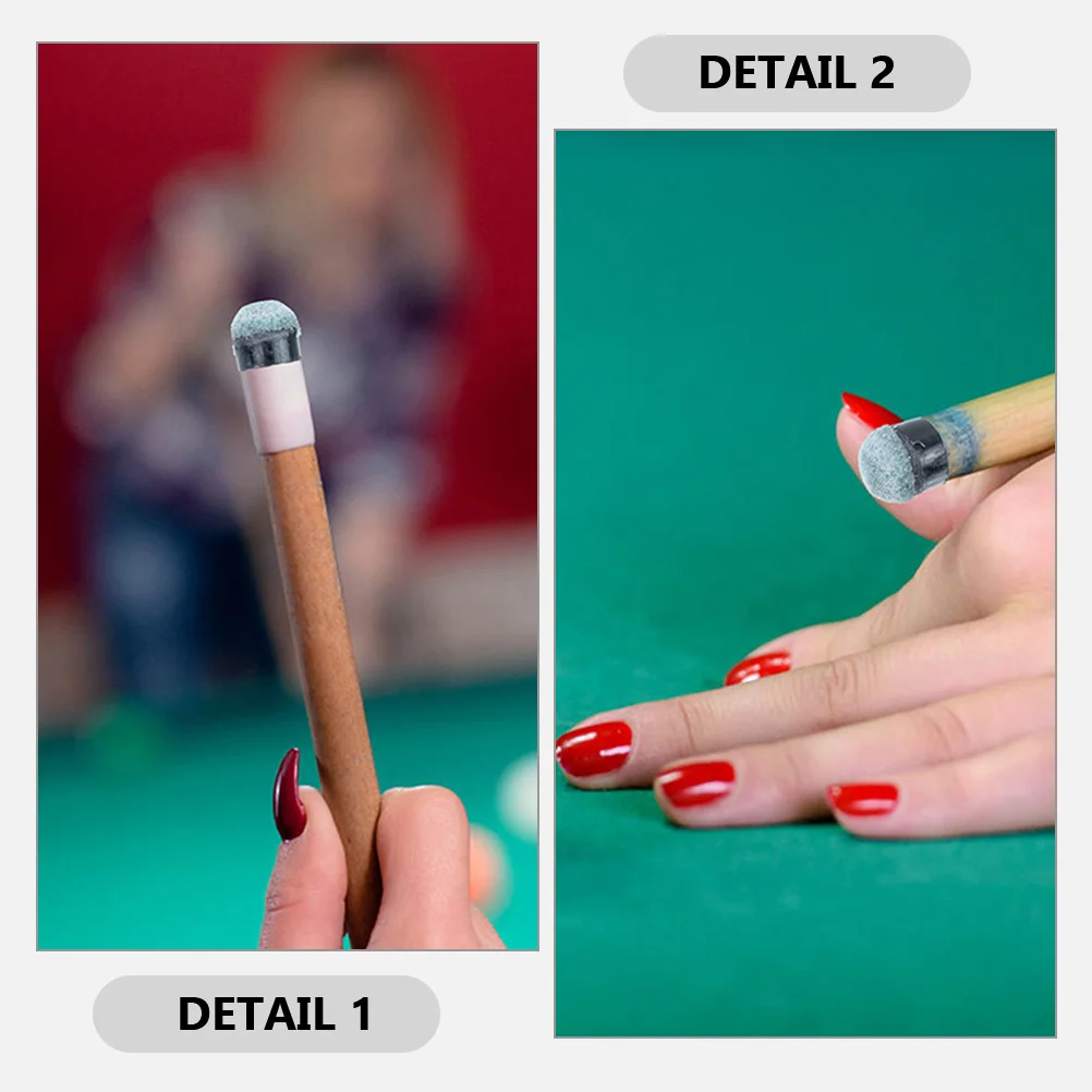 

25Pcs Portable Billiard Cue Tips Screw-on Durable Long Lasting Pool Stick Parts Professional Accessory Cue Tips