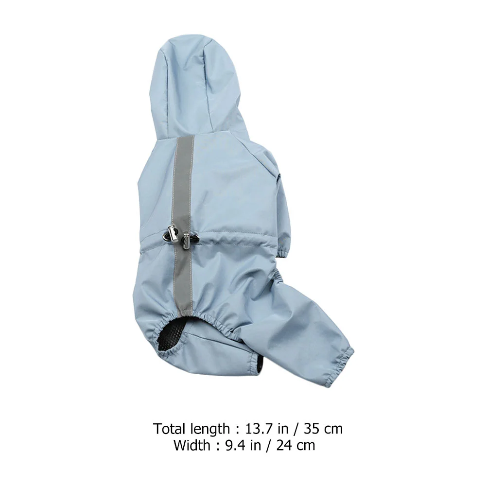 1 قطعة معطف واق من المطر الكلب العملي الحيوانات الأليفة ملابس ضد المطر مقاوم للماء تنفس هوديي للكلاب الصغيرة والقطط معدات المطر الأنيقة