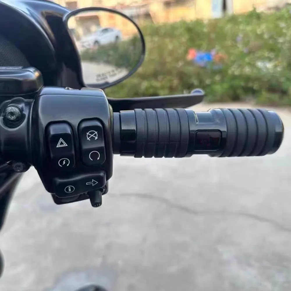 Motorcycle Hand Grips 1'' Soft Touch Comfort Handle Grip For Harley Touring FLHX Softail Dyna Sportster V-Rod XL883LOW  84-24