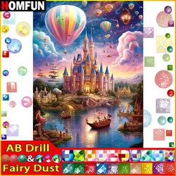 HOMFUN Fairy Dust AB Rhinestone Painting Crystal Decor Diy Diamond Painting