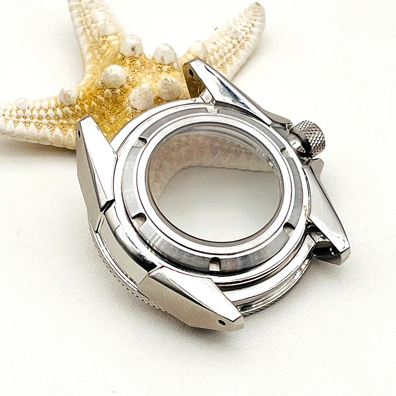 NH35 الهاتفي الياقوت الزجاج سايكو الحافة إدراج يناسب NH35 NH36 الحركة التلقائية 200 متر مقاوم للماء الملك الساموراي سلسلة SRPE33K1