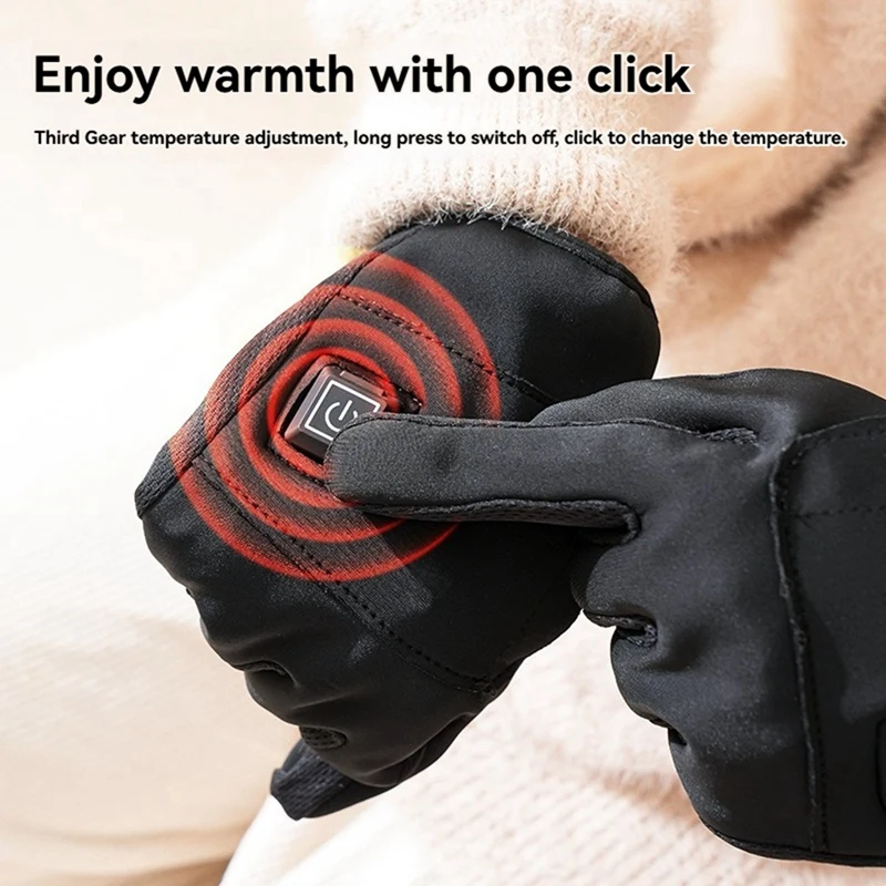 

Перчатки с подогревом, зимние перчатки с USB-зарядкой и подогревом для мужчин и женщин, теплые перчатки с защитой от холода для мужчин и женщин, теплые перчатки с защитой от холода