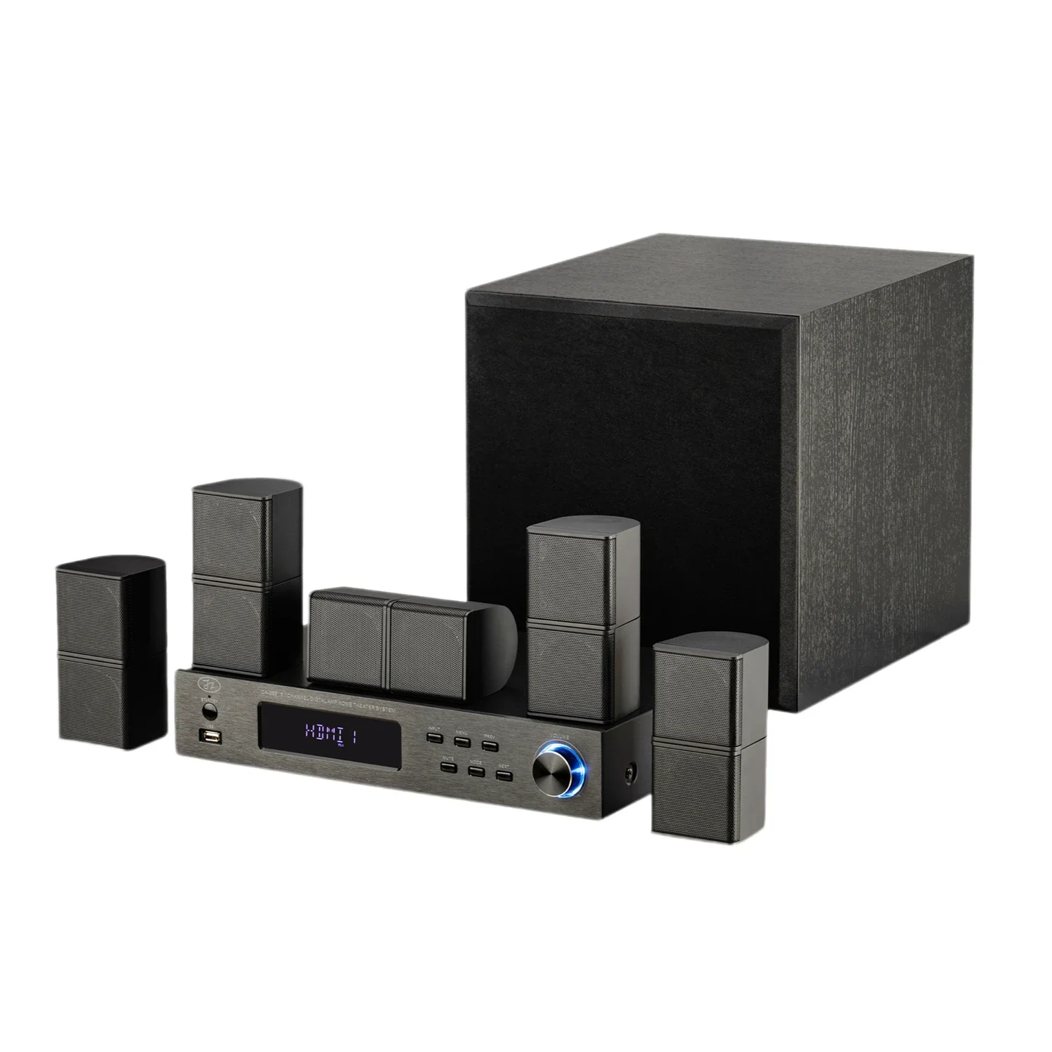 DAUL 2 Inch Home Theater System 5.1Living Room Theatre System 7.1 Atoms