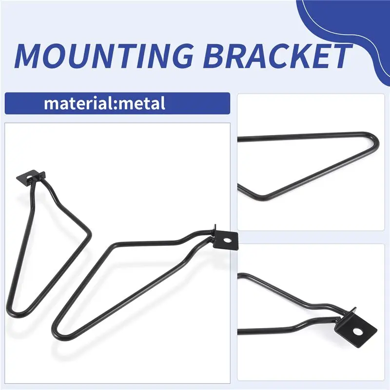 A56P-2Pcs Motorcycle Black Saddle Bag Support Rod Mounting Bracket For Sportster Xl 883 1200Travel Bag Bracket