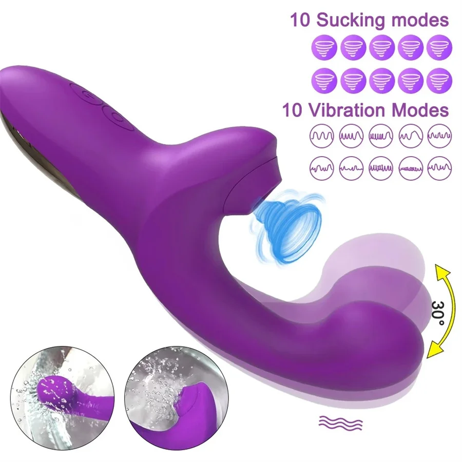 Vibromasseur gode injuste pour femme, ventouse de clitoris, aspirateur de point G, vibration de l'épaisseur clitoridienne, jouets sexuels pour adultes