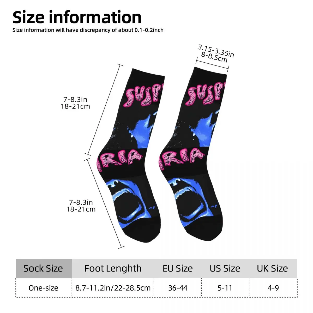 Chaussette de compression amusante en élan pour hommes, Hip Hop, Harajuku, Suspiria, motif imprimé de qualité heureuse, chaussettes d'équipage décontractées pour garçons