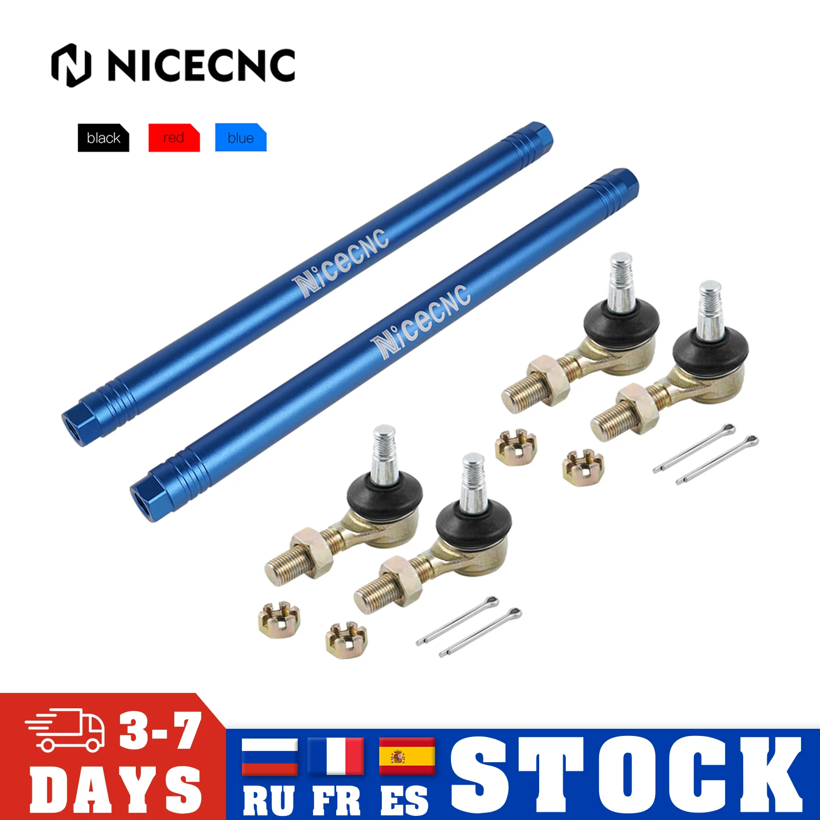 NiceCNC ATV Ball Joint Tie Rod Kit For Yamaha Raptor 700 YFM700R 2006-2023 Rapto700R YFM 700R 700 Aluminium