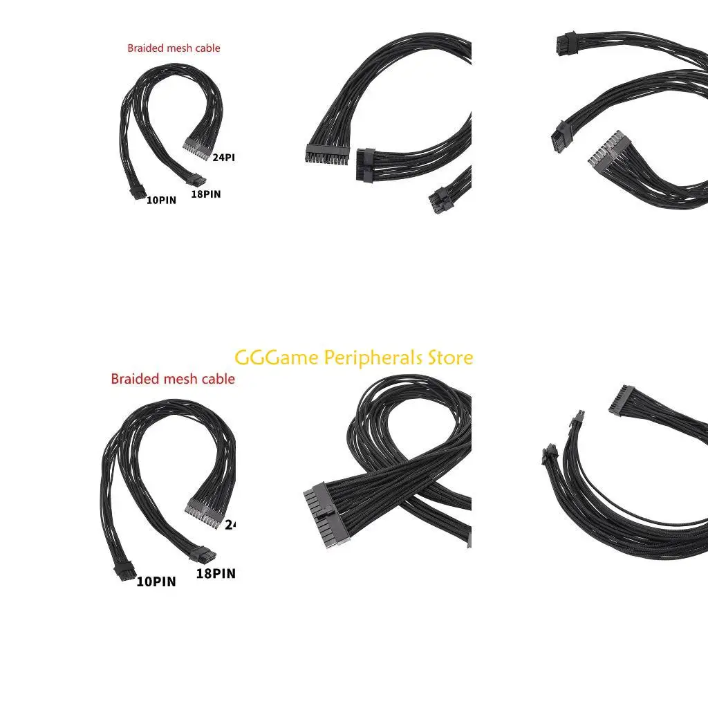 

U55B Easy to Use 24Pin Cable 10+18PIN to 24PIN Power Converters Cable 23.62in