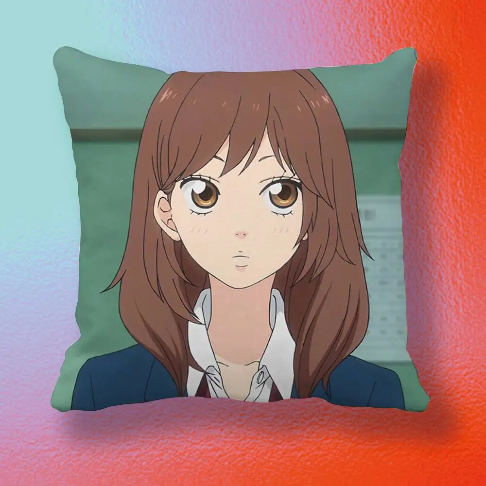 Anime A-Ao Haru Ride  Pillow cover gift High definition digital printing,Surprise vivid pattern Household.