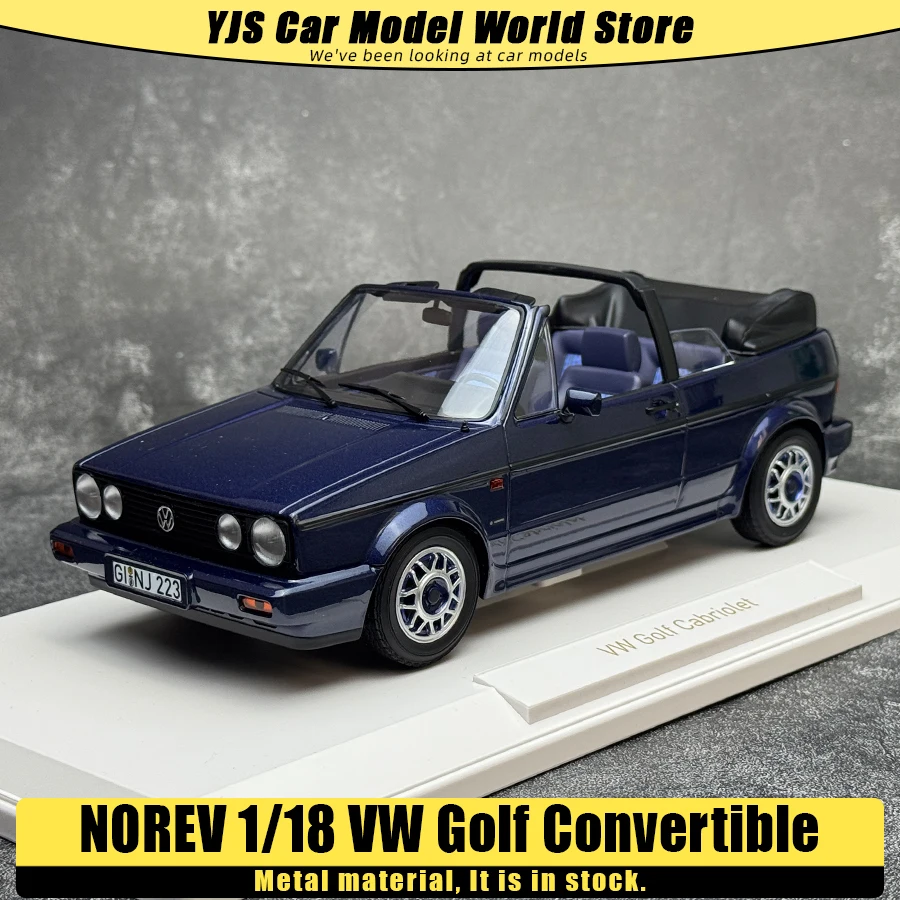 

NOREV diecast model 1/18 scale VW Golf Cabriolet Metal car model Static display Holiday gift collection