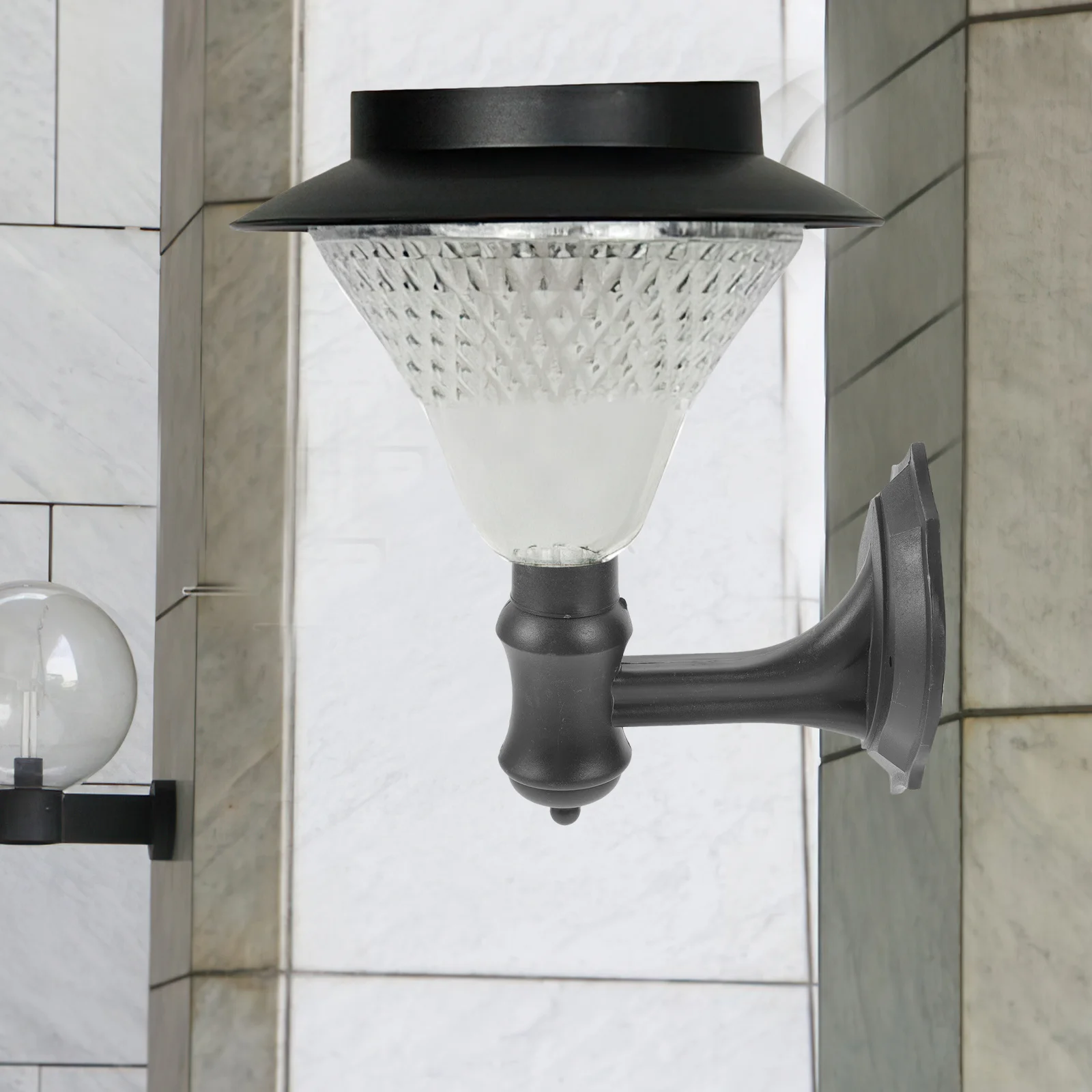 

2pcs Plastic Wall Base Solar Lamp Holder Wall Sconces Mount For Bedroom Bathroom Kitchen Corridor Light Fixture Industrial Style