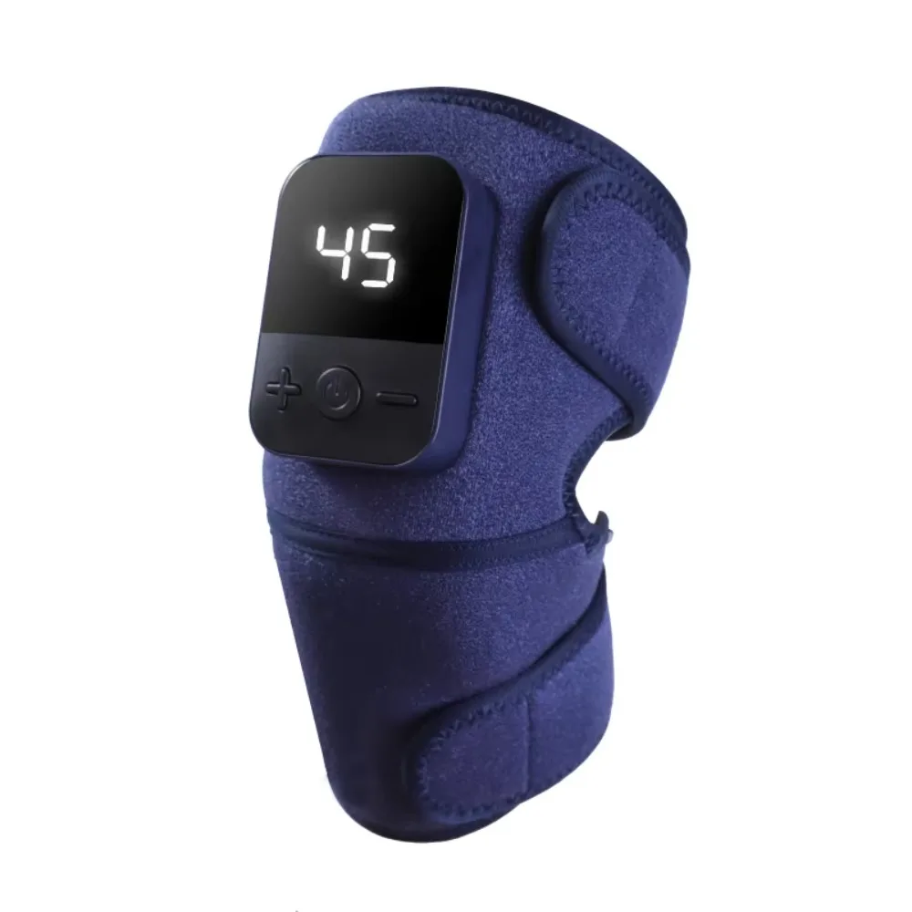Wireless Heated Knee Wrap, Electric Smart Vibration Heating Knee Massager for Joint Area Comfort & Muscle Relaxation