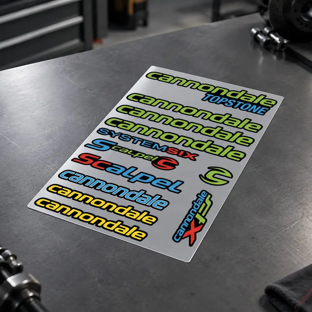 C-Cannondale Motorcycle Decal Sticker Kit Reflective Graphics For Helmet Tank Fairing Body Custom Bike