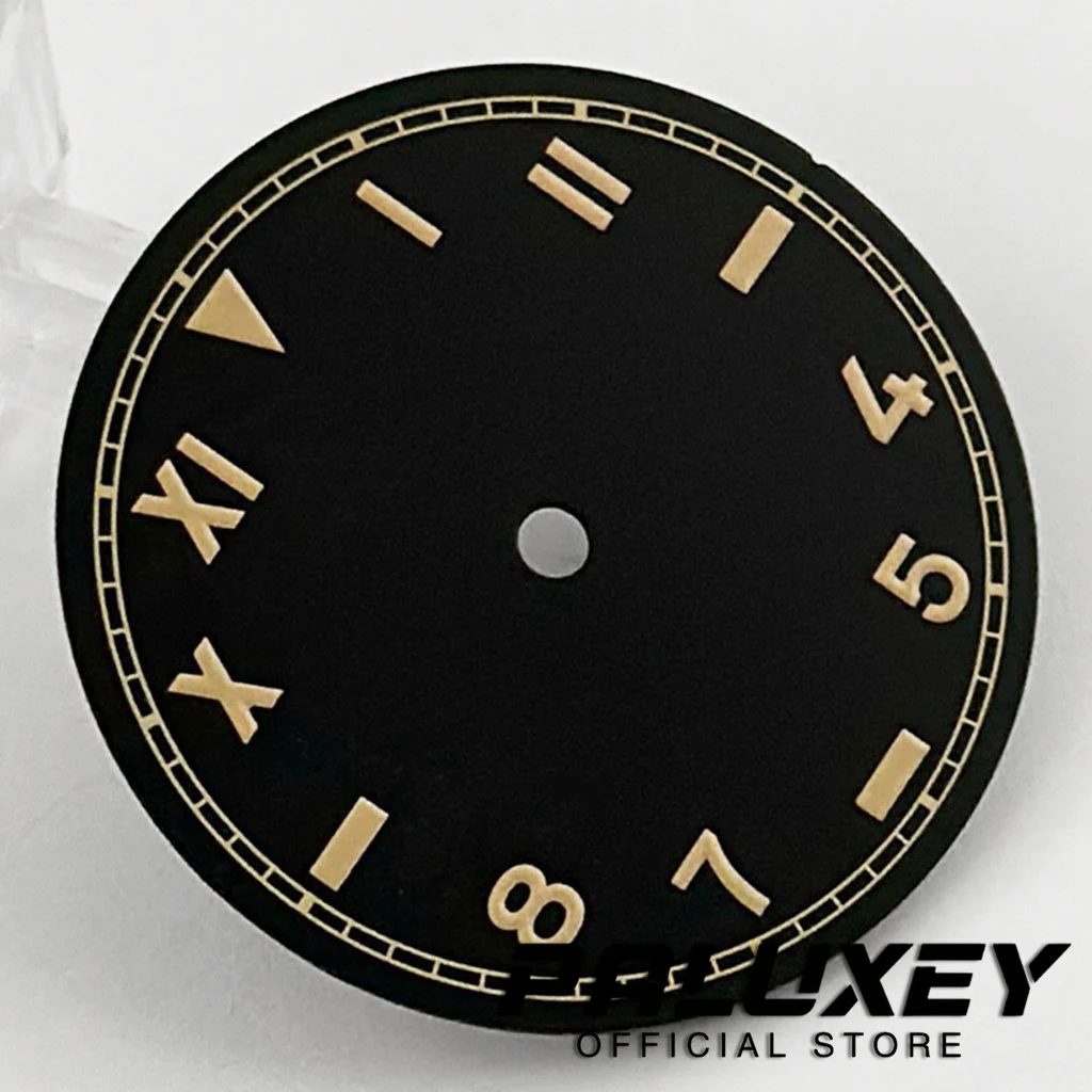 Retro 28.5MM Arabic Watch Dial Green Luminous Watch Faces For NH34 NH35 NH36 NH38 NH39 ETA2824 2836 Miyota 8215 8200 Movement