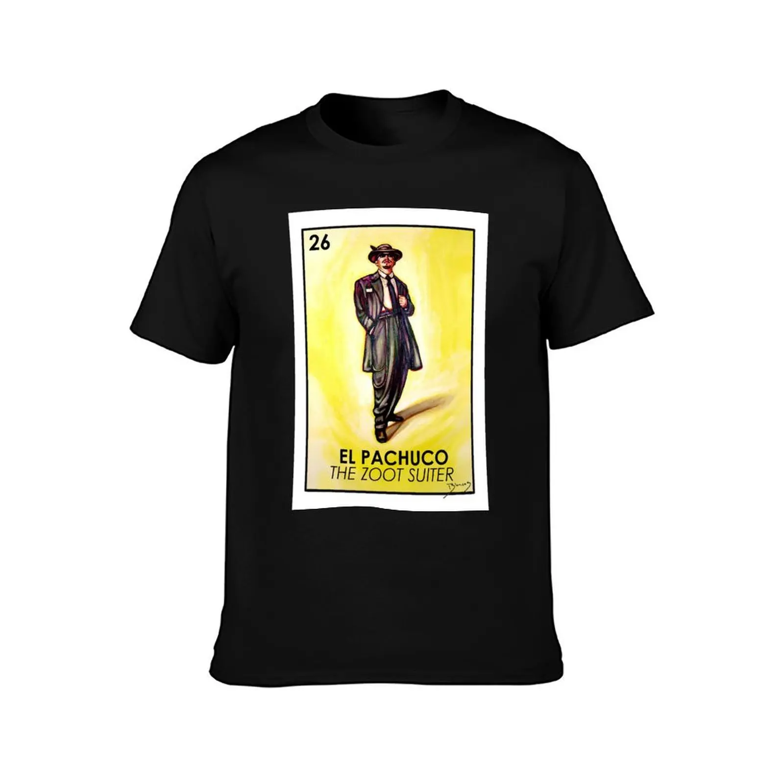 El Pachuco -The Zoot Suiter - Loteria T-Shirt Work Wear Simple Tee Shirt T-Shirt