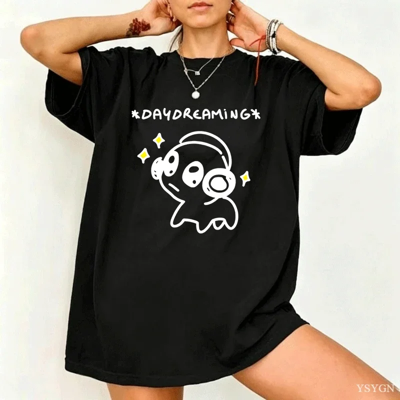 Autism Daydreaming Printed T-shirt Casual Cotton Short Sleeve Round Neck Tshirt Funny Meme T Shirt Men Women Clothing Tops