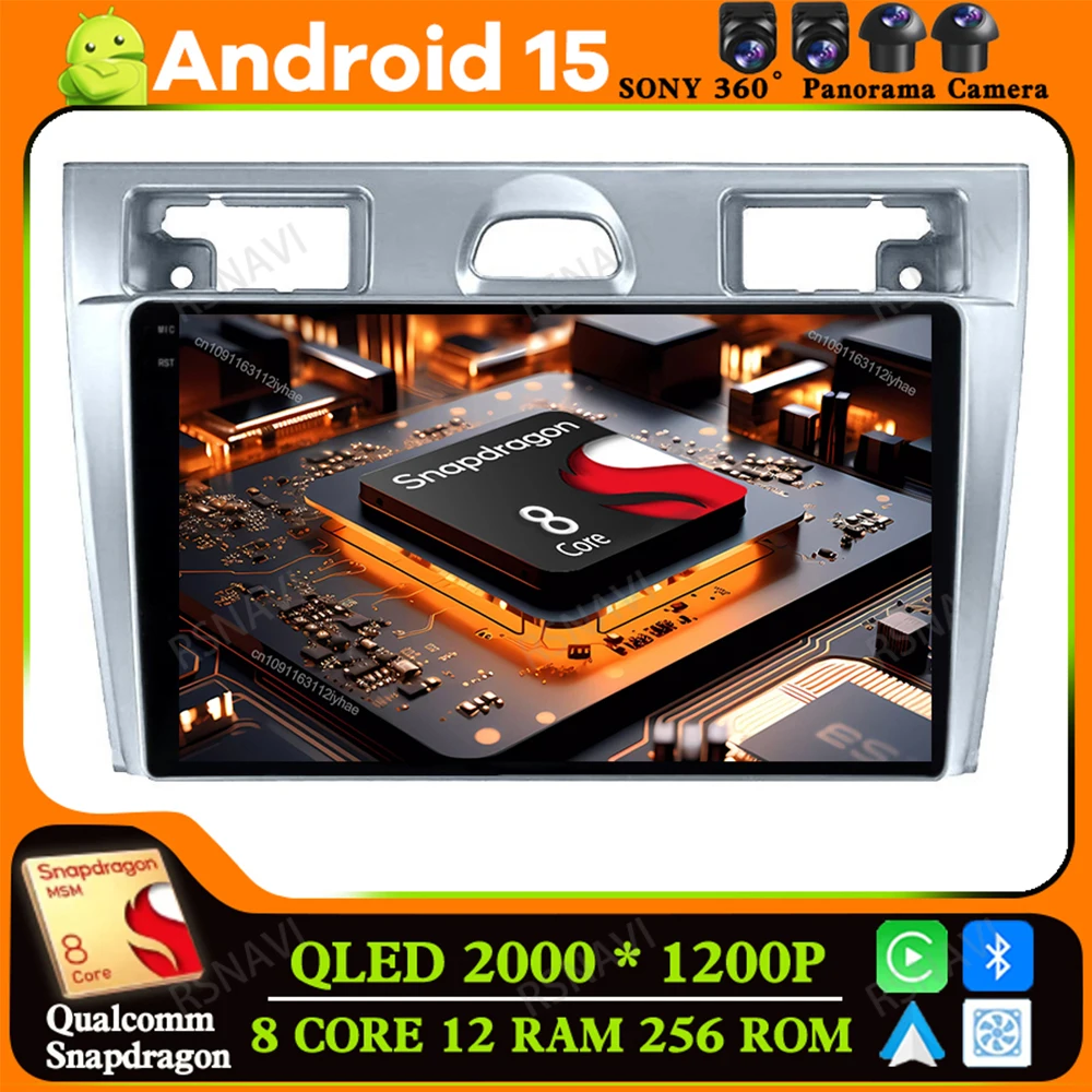 

Android 15 For Ford Fiesta Mk VI 5 Mk5 2002 - 2008 5G WIFI Car Radio DSP Viedo Player Stereo AUTO DVD QLED Navigation Qualcomm