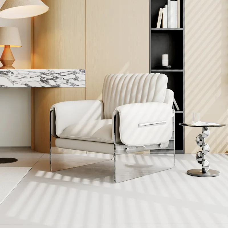 Reading Acrylic Living Room Chairs Designer Throne Modern Living Room Chairs Makeup Dresser Fauteuil Salon Library Furniture