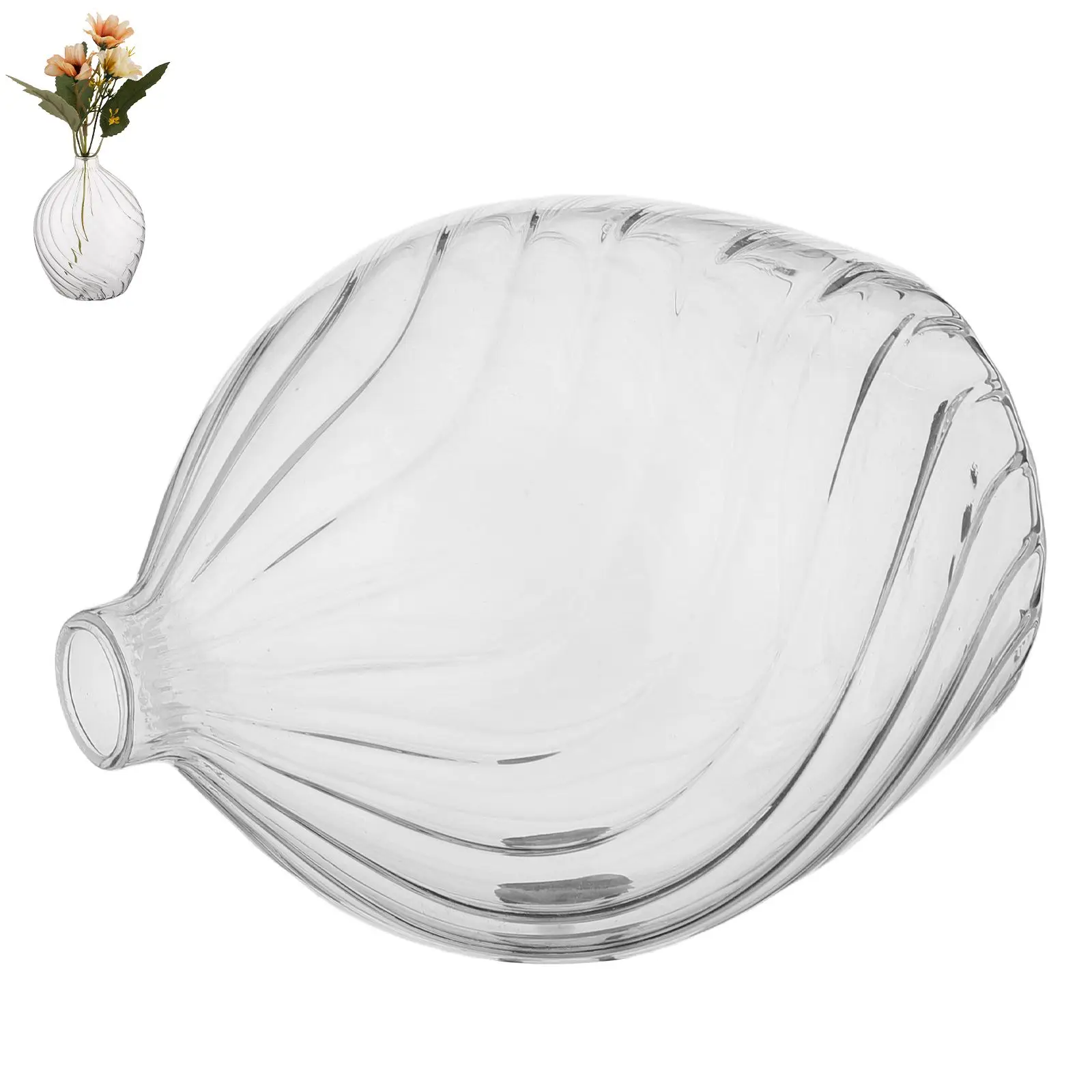

Glass Vase Hydroponic Planter Decorative Centerpiece Vases Bedroom Flower Desktop Pot Clear