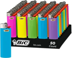 ABS Material Silver Easy To Use BIC Lighter, Size: 8.2