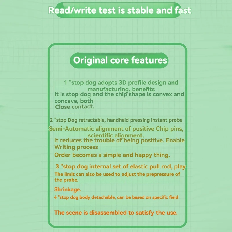 Sop8 Burning Probe Sop8 Chip Burner Chip Burning Probe Flash Spring Pin Burning Eeprom Probe Burning SOP8-208Mil