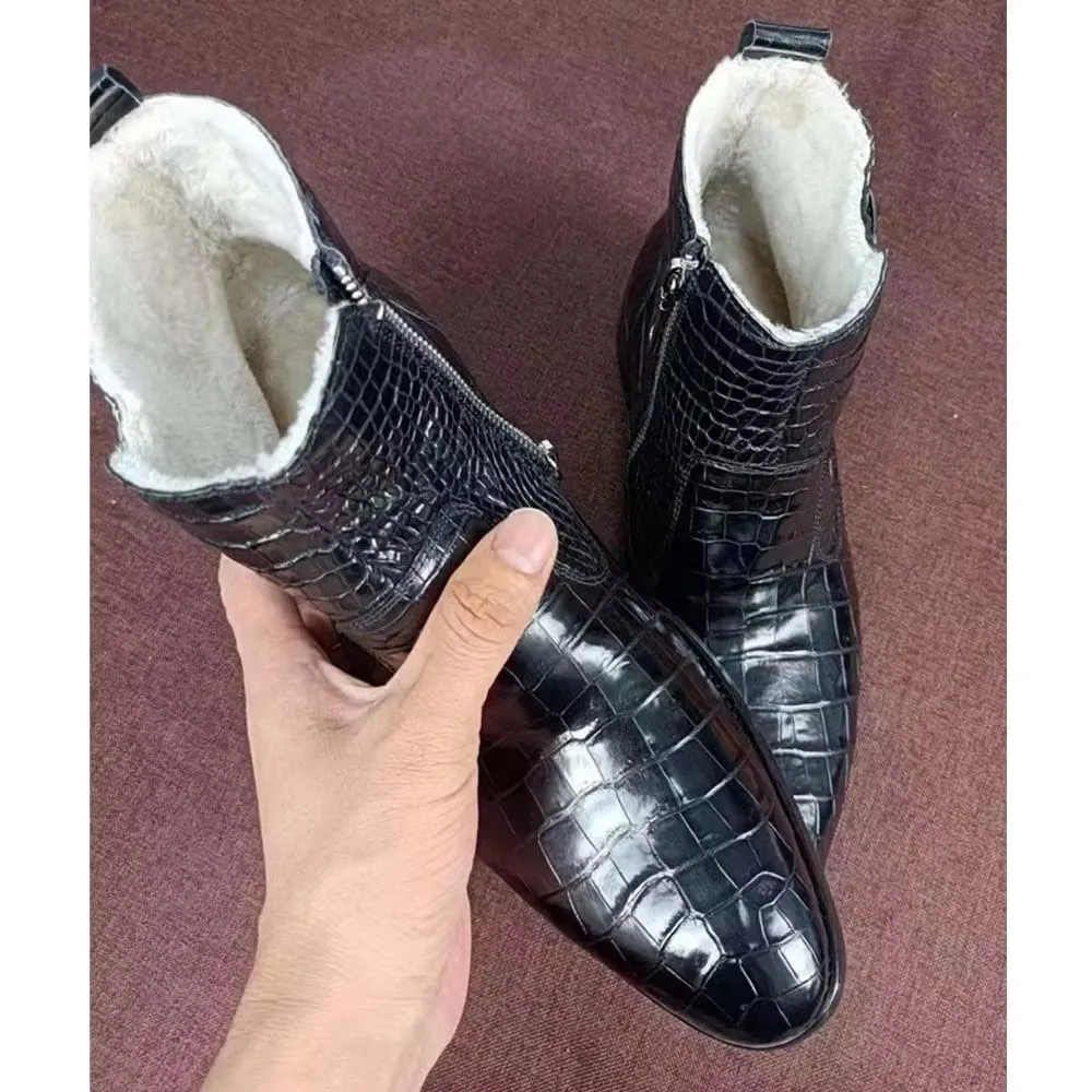 yingshang men leather boots men shoes male boots winter fashion