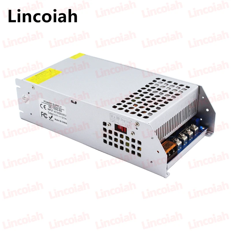 1500W Adjustable Switching Power Supply 3V-12V 24V 36V 48V 60V 72V AC/DC AC 110V/220V for LED Strip Light 3D Printer CCTV Camera