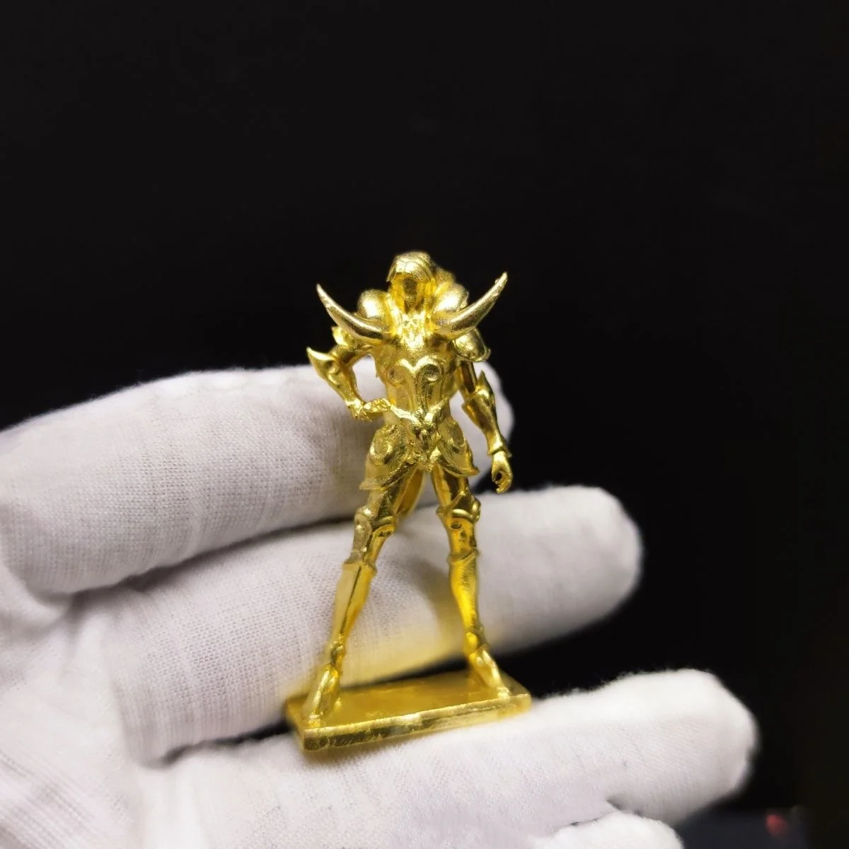 الصلبة النحاس النقي مصغرة الذهبي فارس درع تمثال - رائعة زودياك الحمل تحصيل تمثال مكتب ديكور عرض قطعة