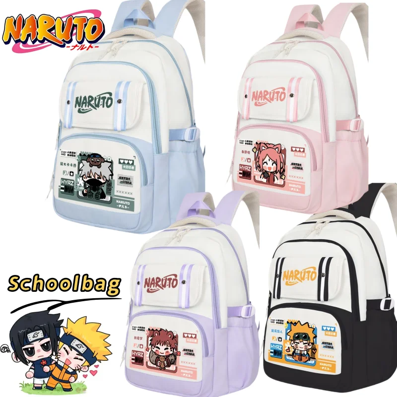

Naruto Uzumaki Sakura Haruno Anime Cartoon Pattern Multifunctional Backpack Personalized Large-Capacity Student School Bag Gift