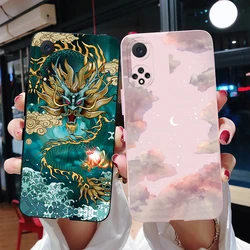 For Honor 50 Case Honor 50 Soft Silicone Cute Dragon Animals Cover For Huawei Honor 50 Honor50 6.57'' Phone Cases Bumper Housing