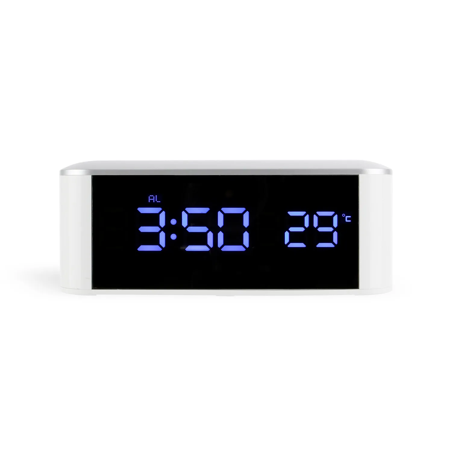 New Home LED Digital Clock - Mirror Surface Clock with Thermometer, Alarm and USB Function for Household Use