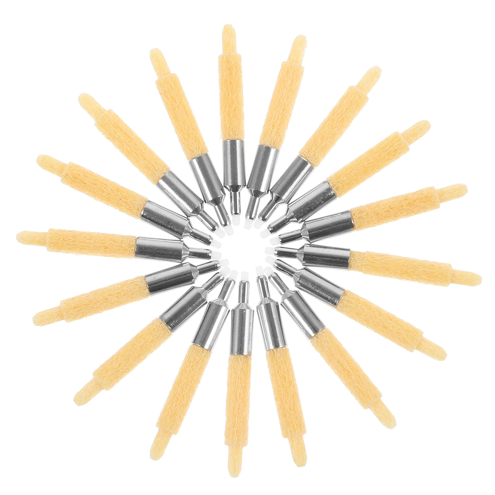 20 Pcs Sensor Paint Pen Students Marker Nibs Refillable Portable Marking Tips Painting Yellow Practical Markers