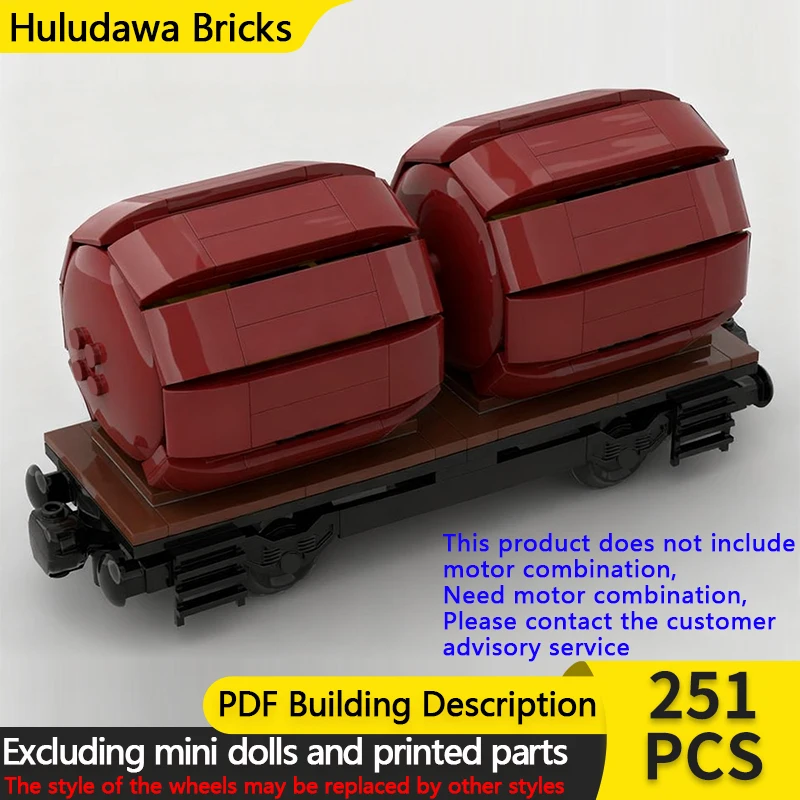 

Модель городской автомобиль MOC, строительные кирпичи, железнодорожный грузовой автомобиль, модульная технология, детские праздничные подарки, сборные игрушки, костюм