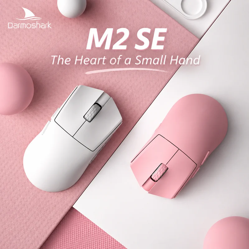 Darmoshark Wireless Gaming Mouse M2SE PAW3950 30K Sensor Dual 8K Polling Rate 45g Ultra-Lightweight 2.4GHz RF/BT/Wired Tri-Mode