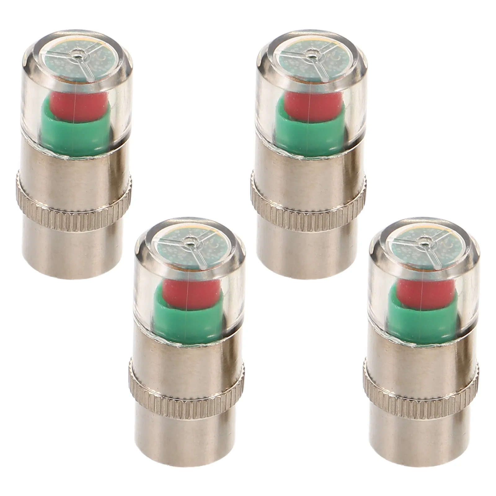 

4pcs Monitoring Stem High Precision Pressure Alert Caps For Car Trucks Motorcycles Tire Maintenance Tire Valve Caps Detection