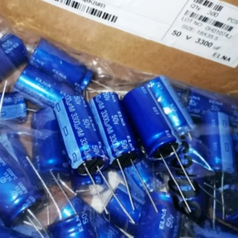 

10PCS-100PCS 3300UF 50V Japan Ina ELNA Fever Capacitor 50V3300UF 18 * 35 RE3 Blue Robe