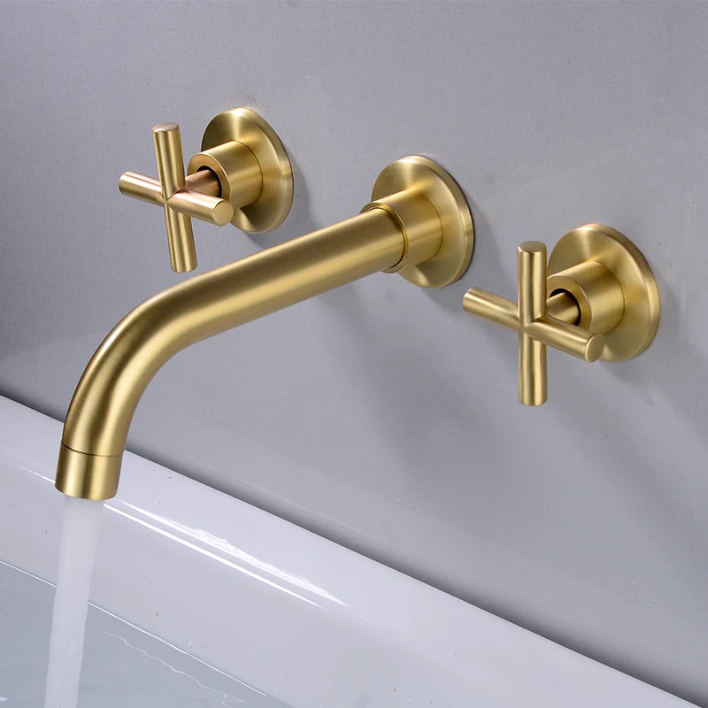 BAKALA Brass Mixer Basin Tap Bath Tub Sink mixer Chrome Finish Square Basin Mixer Tap In wall Basin Faucet Bathroom LT-318