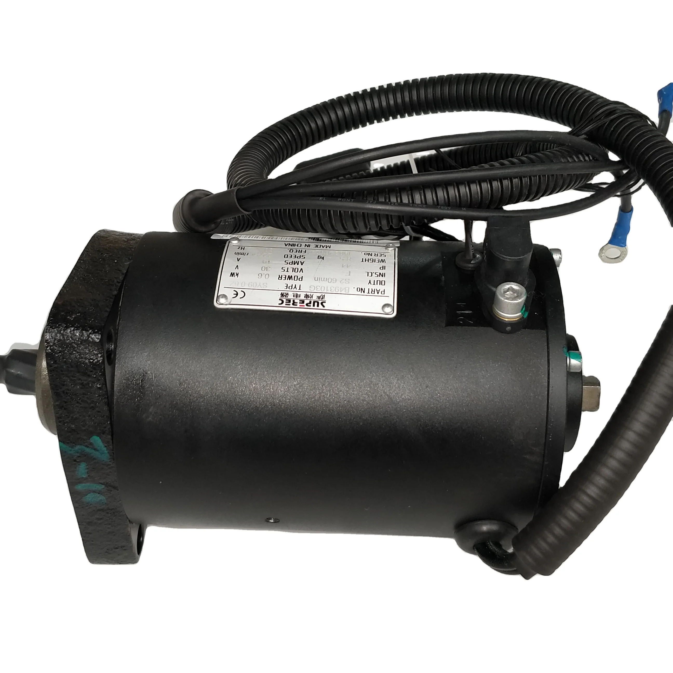 

Forklift Electric Parts Accessories Zapy Motor Assy Q6F32-40121-SP Power Steering Forklift Motor B493103G/SY09-0.6Q