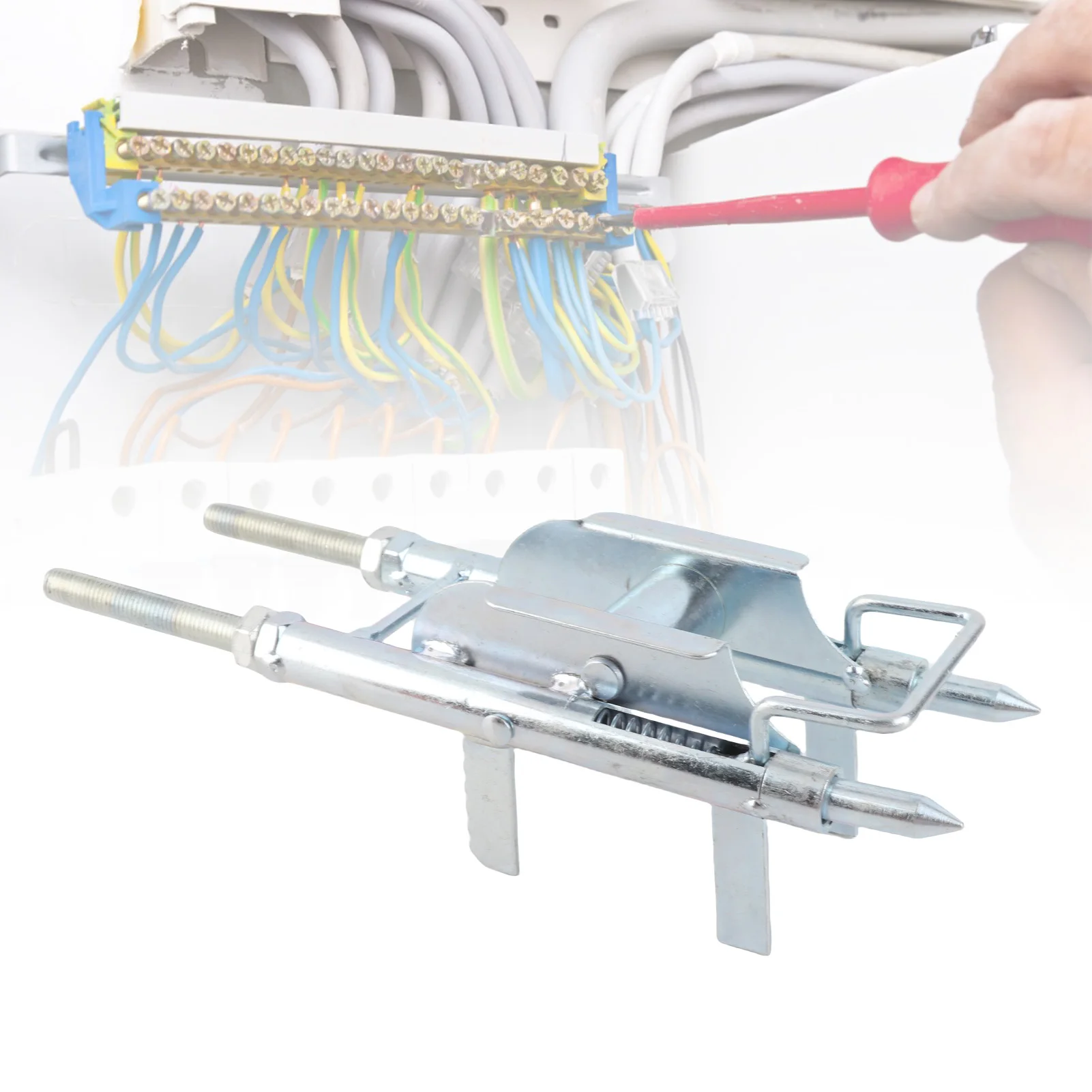 สาย Threading Aid 45 เหล็กความแข็งสูง Anti SLIP กล่องกระจาย Threading เครื่องมือสําหรับช่างไฟฟ้า Wire Threading Aid