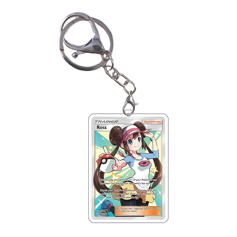 Pokemon Sleutelhanger Kaarten Iono Lillie Vileplume Weavile Mimikyu N Anime Game Karakters Zelf Gemaakt Acryl Hanger Decoratie Geschenken