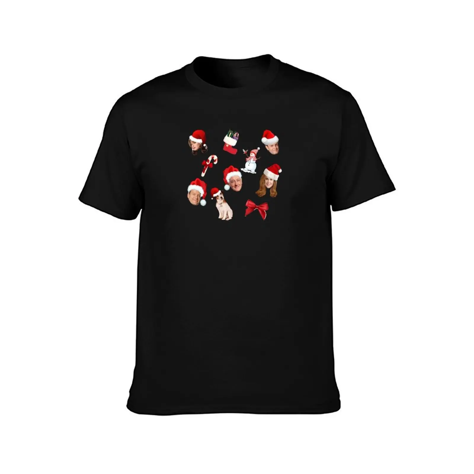 frasier christmas pattern T-Shirt Work Wear Simple Tee Shirt