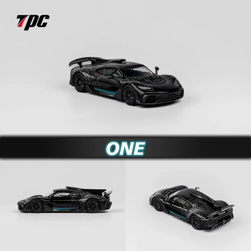 

TPC In Stock 1:64 ONE Starry Glow Black Diecast Diorama Car Model Collection Toy