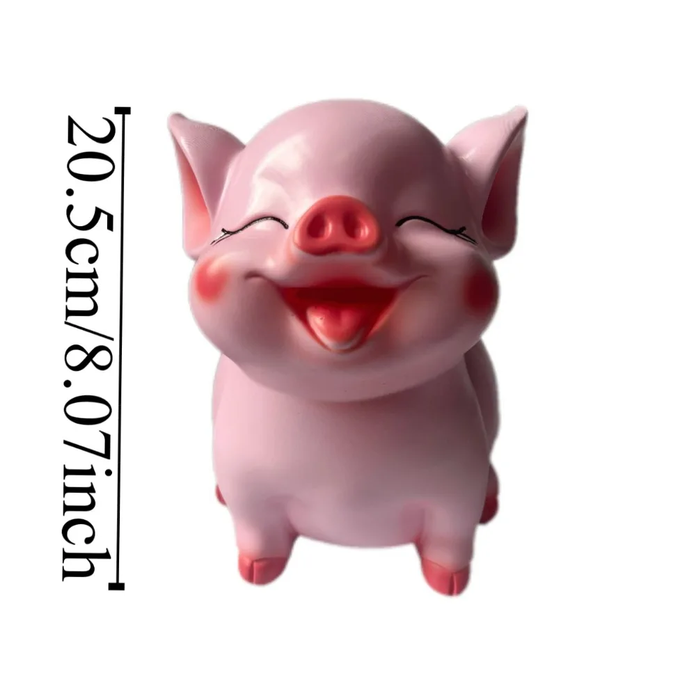 Rosa PVC Vinyl Schwein Sparschwein Große Kapazität Cartoon Tier Spardose Wohnkultur Neujahr Sternzeichen Schwein Ornamente Kind Spielzeug