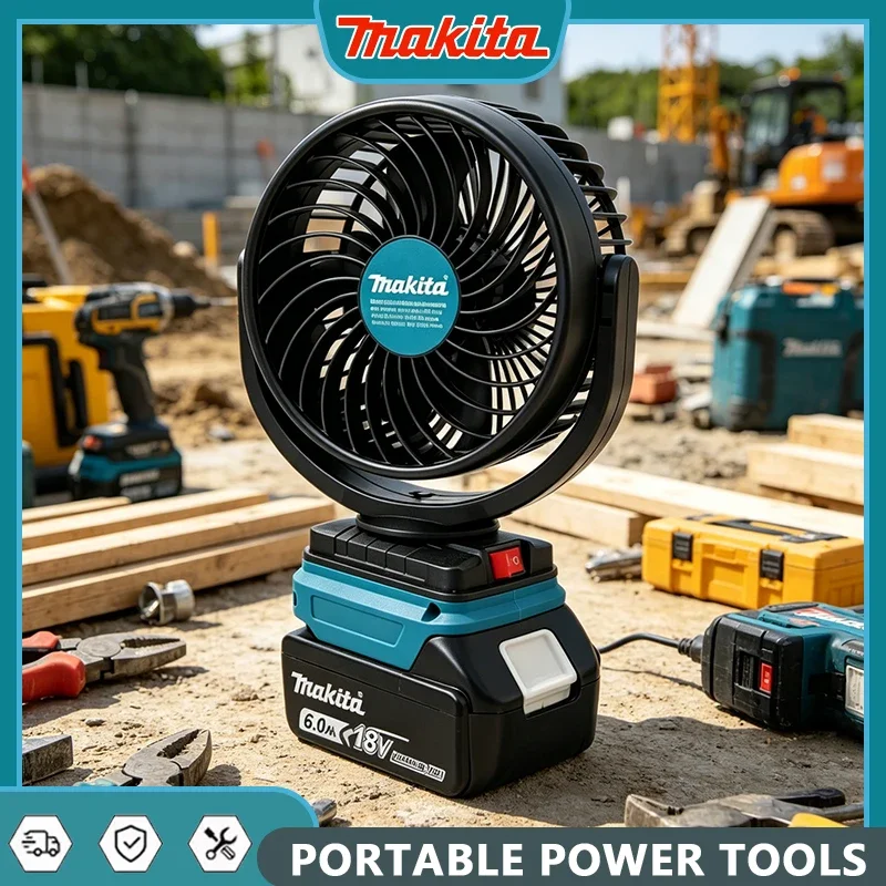 

Makita Wireless Portable Fan Lightweight Compact Adjustable Speeds Strong Airflow for Outdoor Camping & Office Use