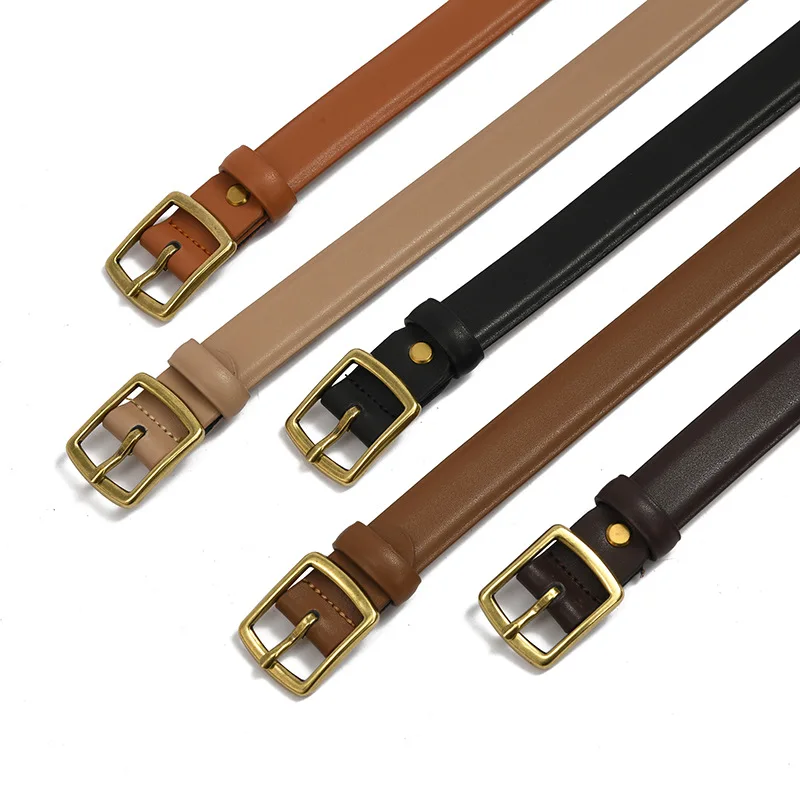 

Vintage Needle Buckle Belt for Women's Ins-style Fashion Fashion Fashion with Jeans Suit Decoration Designer Leather Belt