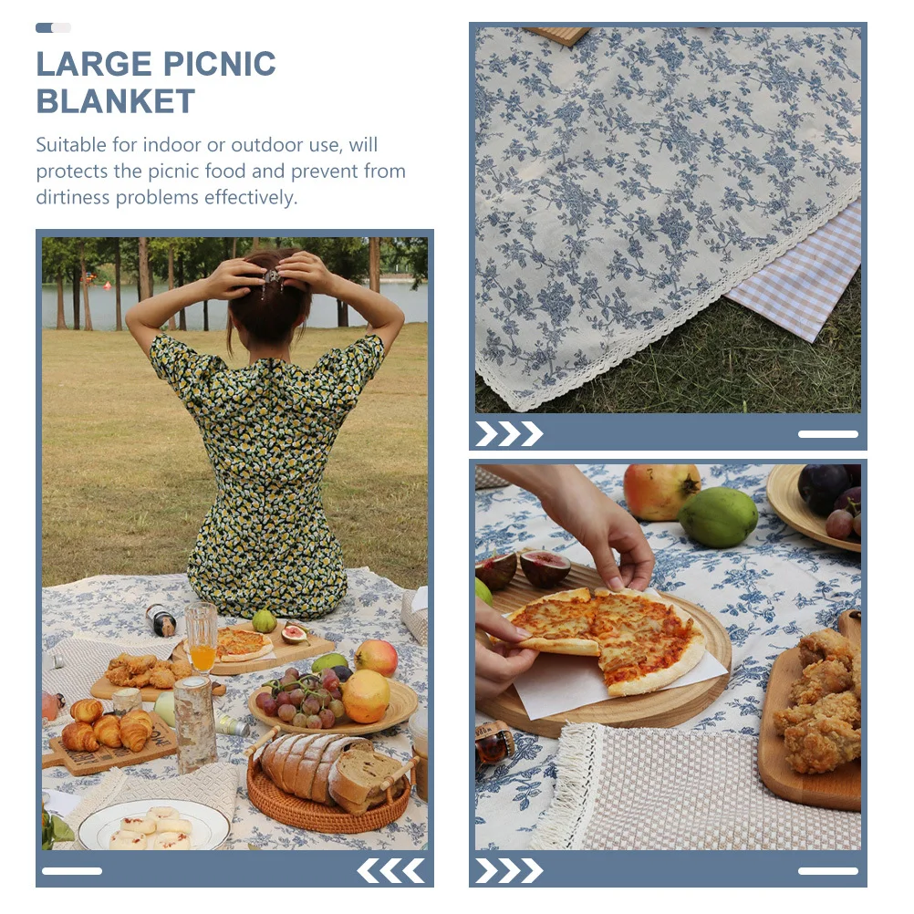 

1Set Foldable Waterproof Picnic Blanket Multipurpose Beach Mat Outdoor Camping Grass Mat for Hiking Fishing Picnic Blanket