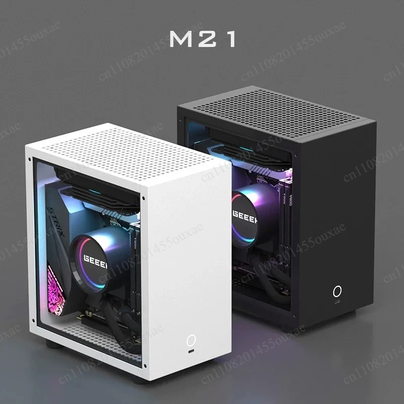 

M21/M31 Mini ITX Case - 1U PSU & 120mm Radiator Low-Profile GPU HTPC Chassis