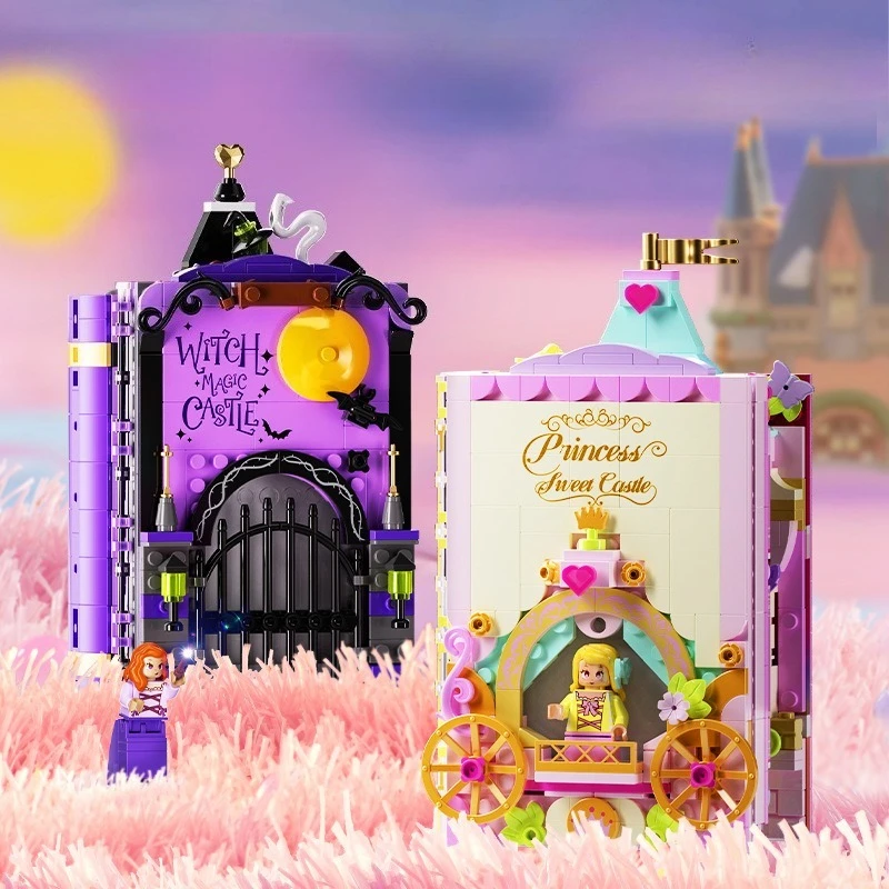 

Fairy Tale 3D Book Witch Princess Small Particle Building Blocks Creative Toy Girl Gift