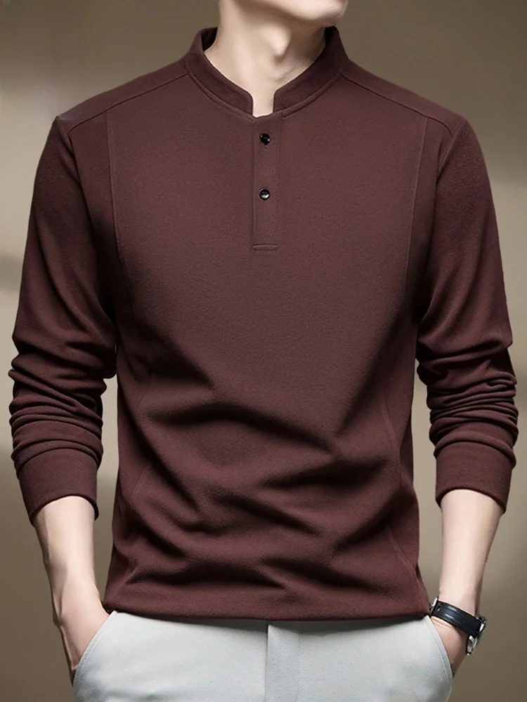 

Мужская толстовка с капюшоном, весна 2026, новинка, с воротником хенли, цветная, повседневная, с длинным рукавом, удобная, свободного кроя, устойчивая к сминанию